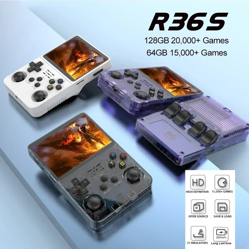 R36S128GBRetroHandheldGameConsole3.5Inch