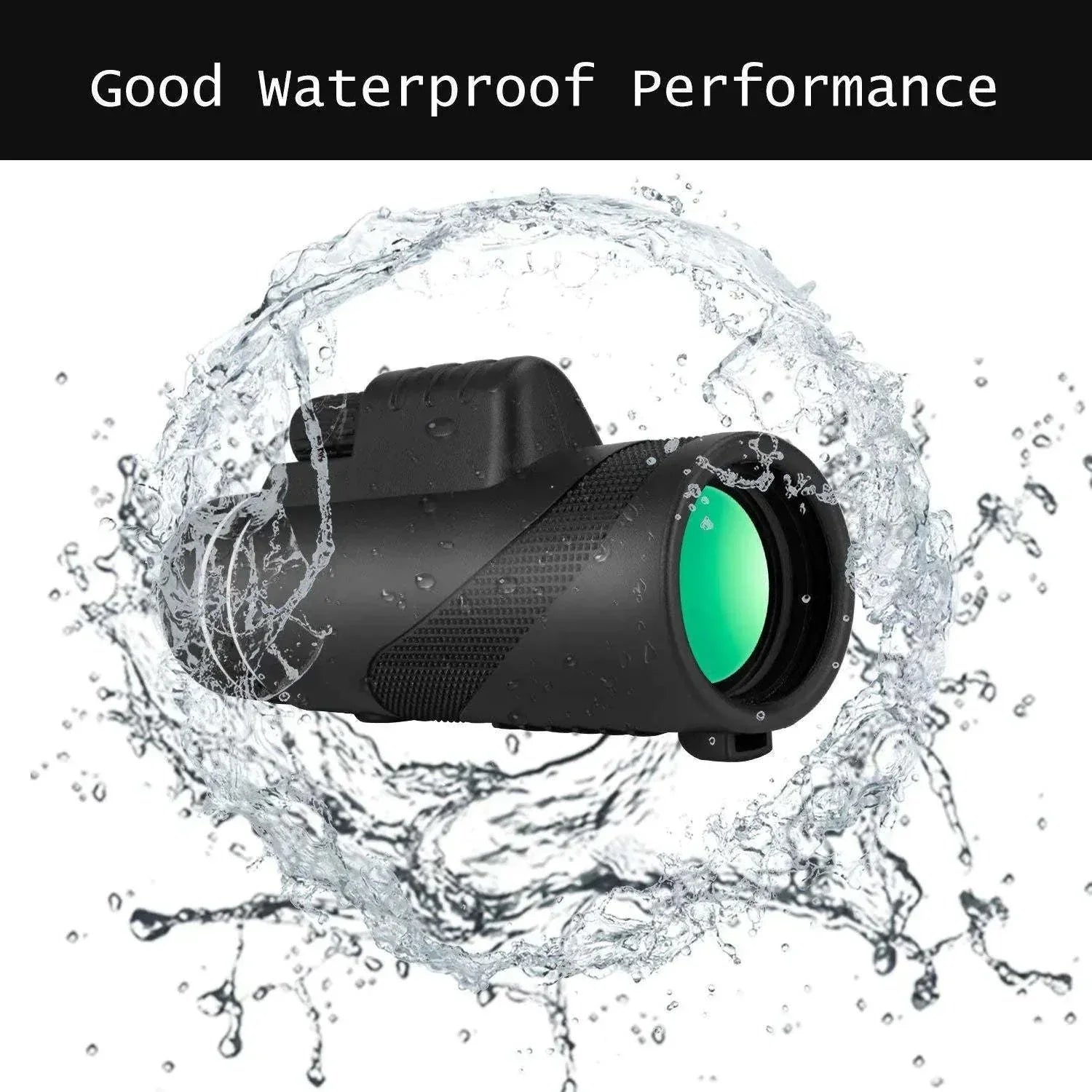 High-definition telescope with universal phone mount and waterproof design for clear, 40X magnified outdoor viewing