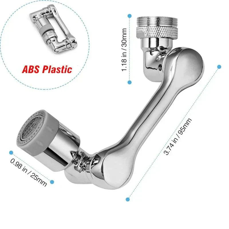 1080 rotatable faucet aerator extender with ABS plastic, adjustable mechanical arm for flexible sink use