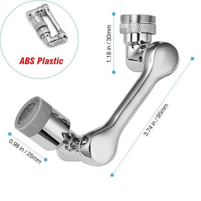 1080 rotatable faucet aerator extender with ABS plastic, adjustable mechanical arm for flexible sink use
